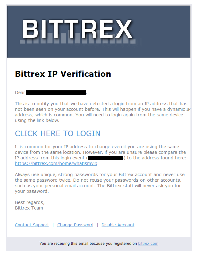 Bittrexの口座開設と二段階認証設定の手順8