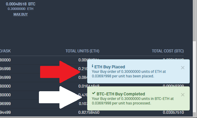 How do I deposit coins to Bittrex?